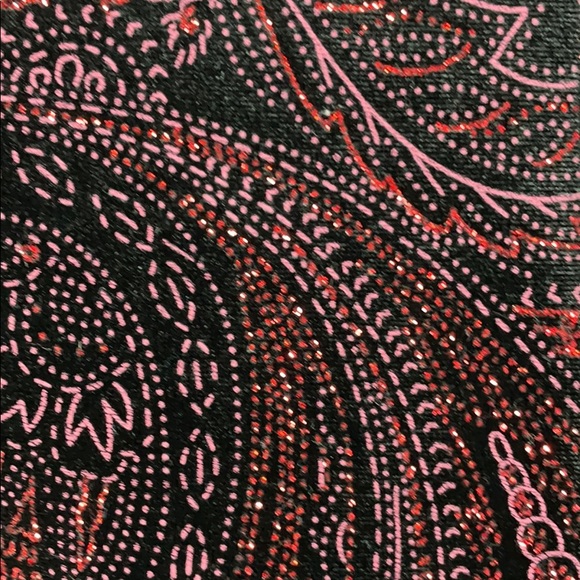 Notations Two-Piece Metallic Print Top/Skirt Set - Picture 3 of 8